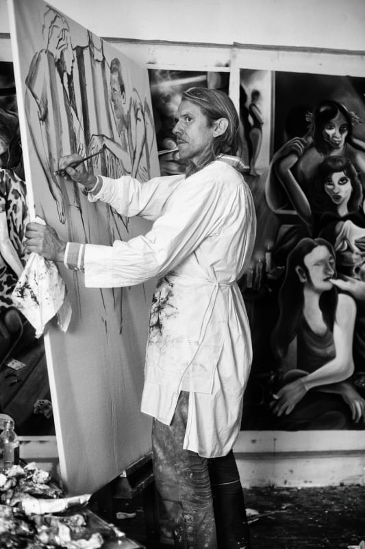 Yann Leto at the studio in Rome (2024)
