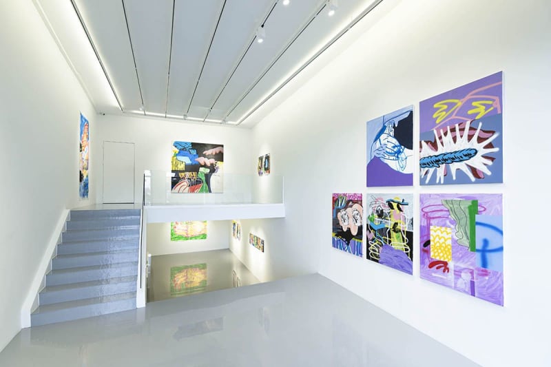 Installation view of By Walking, solo exhibition by Olcay Kuş, Art On Istanbul Pera, 2020. Courtesy of the artist and Art On Istanbul.