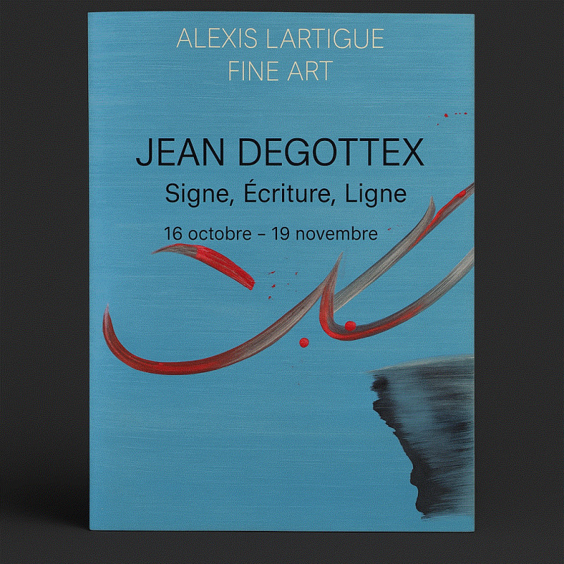 Jean Degottex, Signe, écriture, ligne