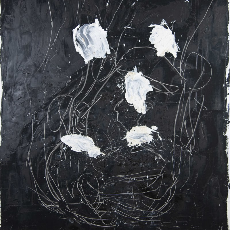 Oil on canvas painting by Georg Baselitz (detail), sourced for a private collection.