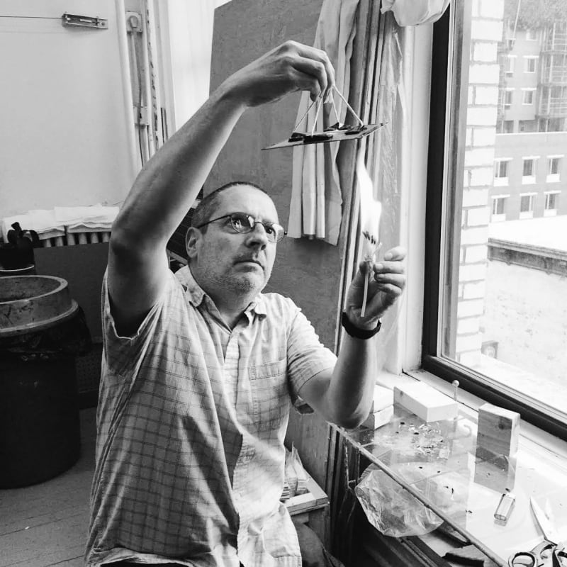 José Antonio Suárez Londoño at Harlan & Weaver's studio in New York.