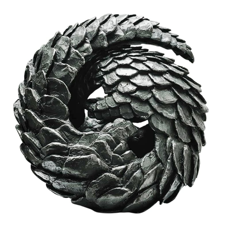 A bronze pangolin sculpture by Steven John Wilkins