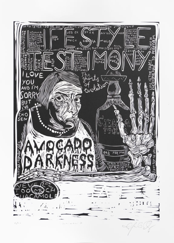 Julie Ebbing, Avocado Darkness, 2018