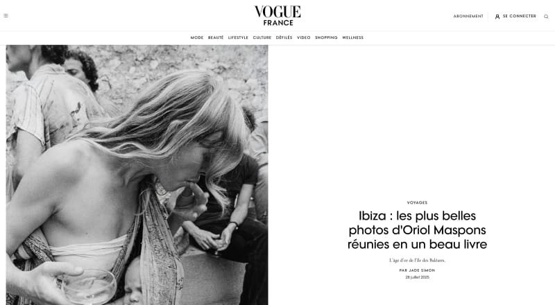 VOGUE FRANCE: The most beautiful photos of Oriol Maspons gathered in a beautiful book