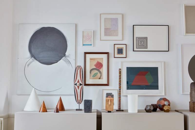 Installation view of the exhibition 'Geometrica' at Tristan Hoare Gallery. Courtesy of the artists and Tristan Hoare Gallery.