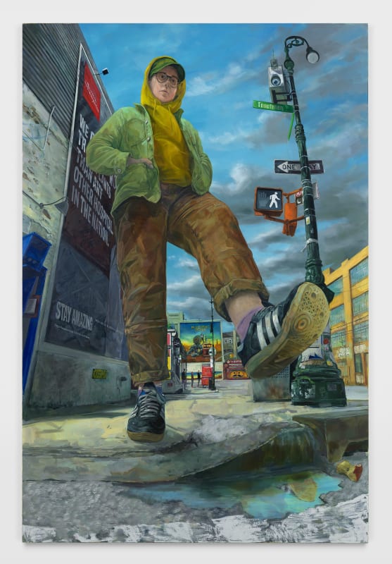 Rebecca Ness, 'Talking to Mom', 2025, Oil on linen, 228.6 x 152.4 cm. (90 x 60 in.)