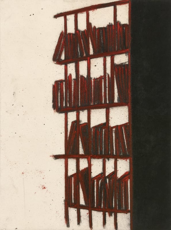 Tony Bevan, Untitled (Archive) (PC135), 2013, Acrylic and charcoal on canvas, 62 x 46 cm. Copyright the Artist.