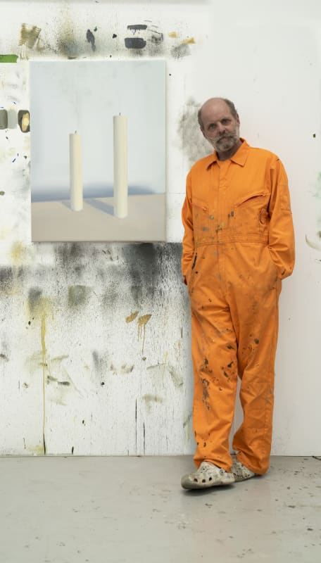 Gavin Turk appropriates Gerhard Richter’s candle paintings in an exhibition in New London