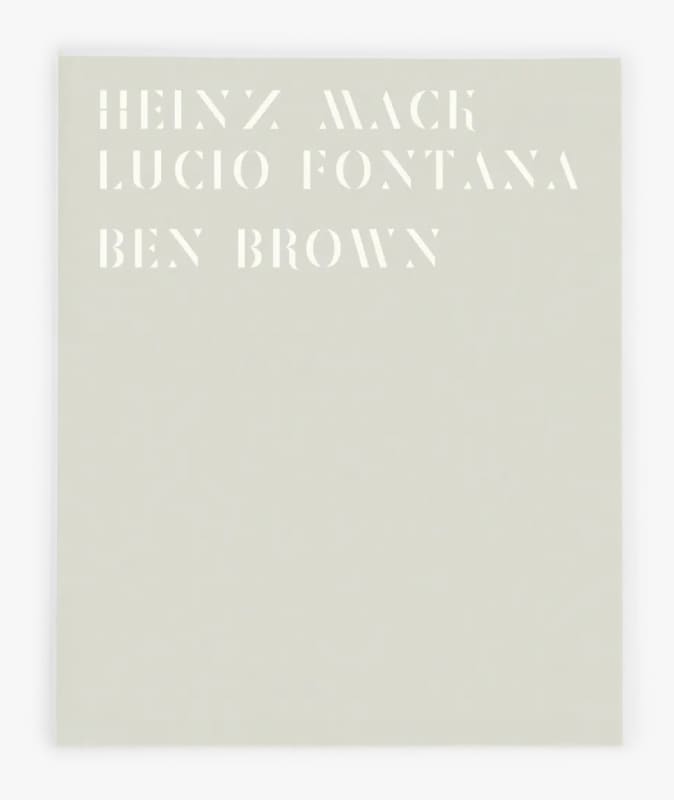 Heinz Mack/Lucio Fontana