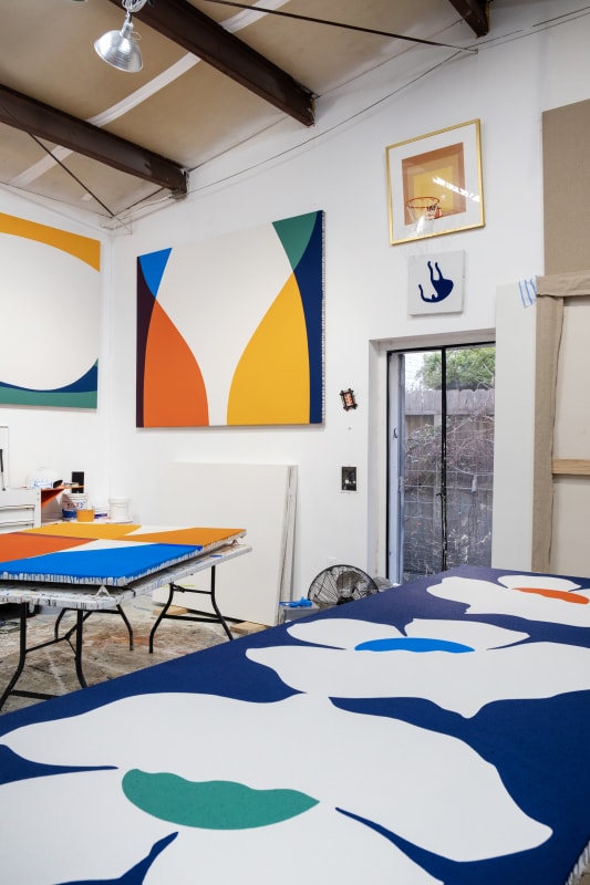 Paul Kremer's studio, 2024. Image courtesy of the artist.