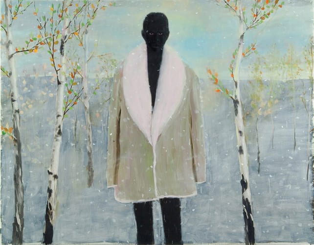 Enrique Martinez Celaya, The Burnt, 2007, oil and wax on canvas, 61 x 78 inches