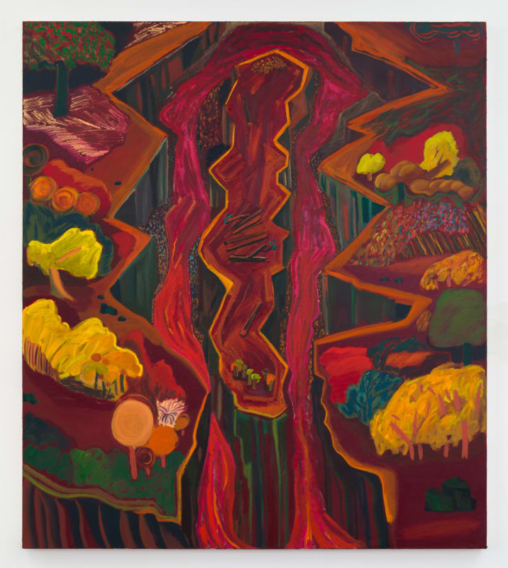 Shara Hughes, Sticks and Stones, 2018