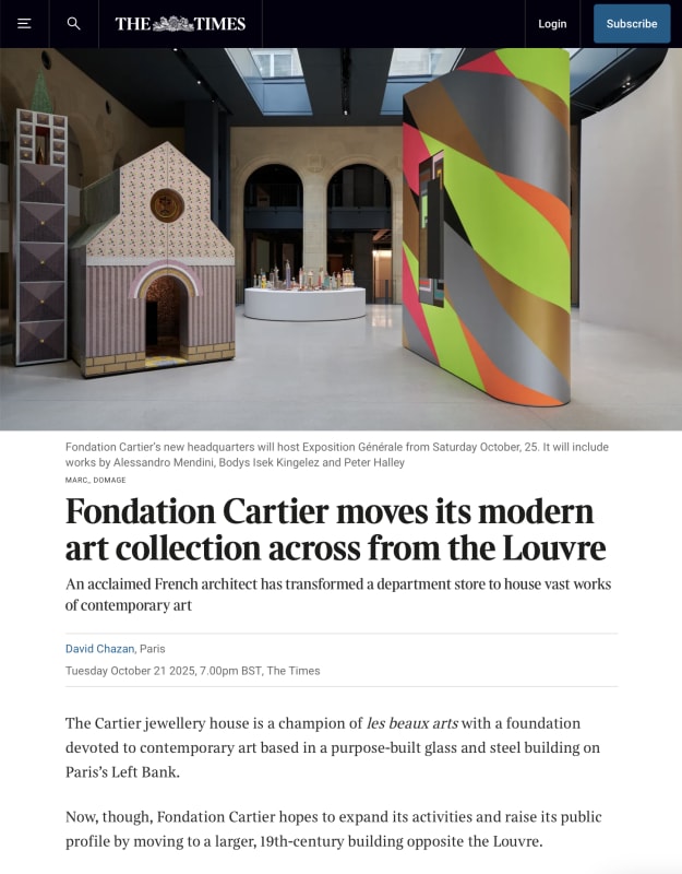 Inaugural Exhibition at Fondation Cartier’s New Paris Location