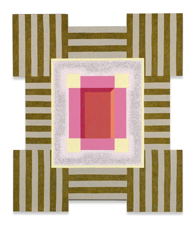 Matt Kleberg, Frame (Bless Babel), 2025, oilstick on canvas, 84 x 72 inches