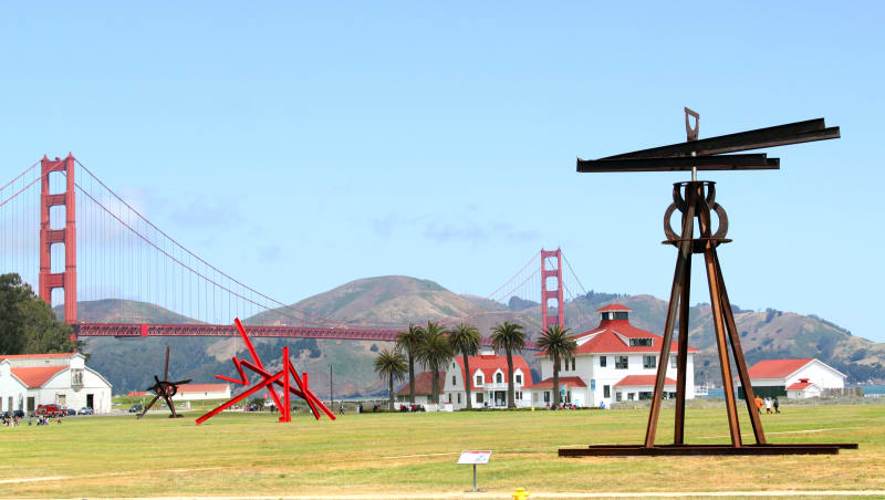 In awe of Mark di Suvero at Crissy Field