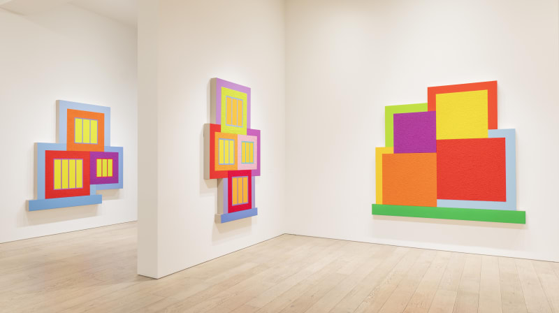 Installation view of Peter Halley, 2025