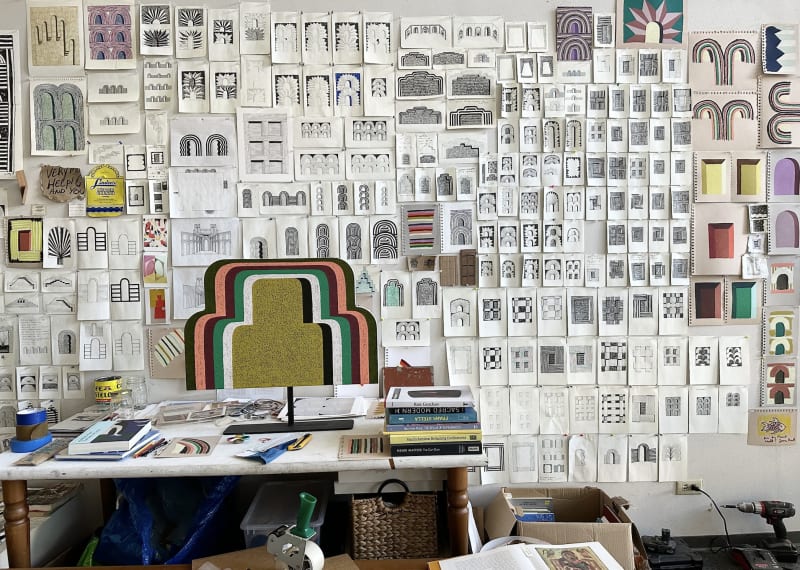 Matt Kleberg's studio in San Antonio, Texas. Image courtesy of Matt Kleberg.