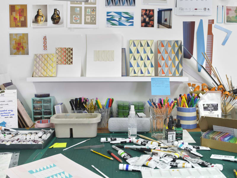 Lucy Williams' studio, London 2025. Photography by Ben Westoby/Fine Art Documentation.