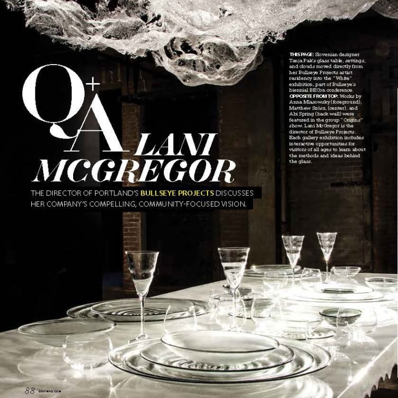 Bullseye Projects featured in Gray Magazine