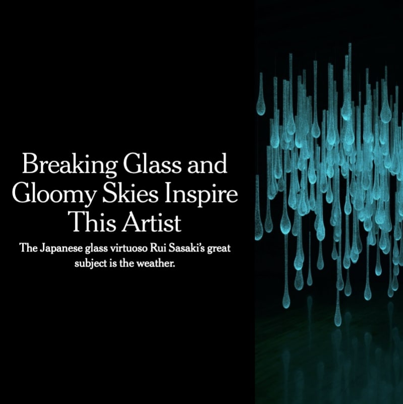 Breaking Glass and Gloomy Skies Inspire This Artist (The New York Times)