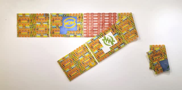 Anthony Amoako-Attah Transition II & Transition II B, 2020 screenprinted and kilnformed glass