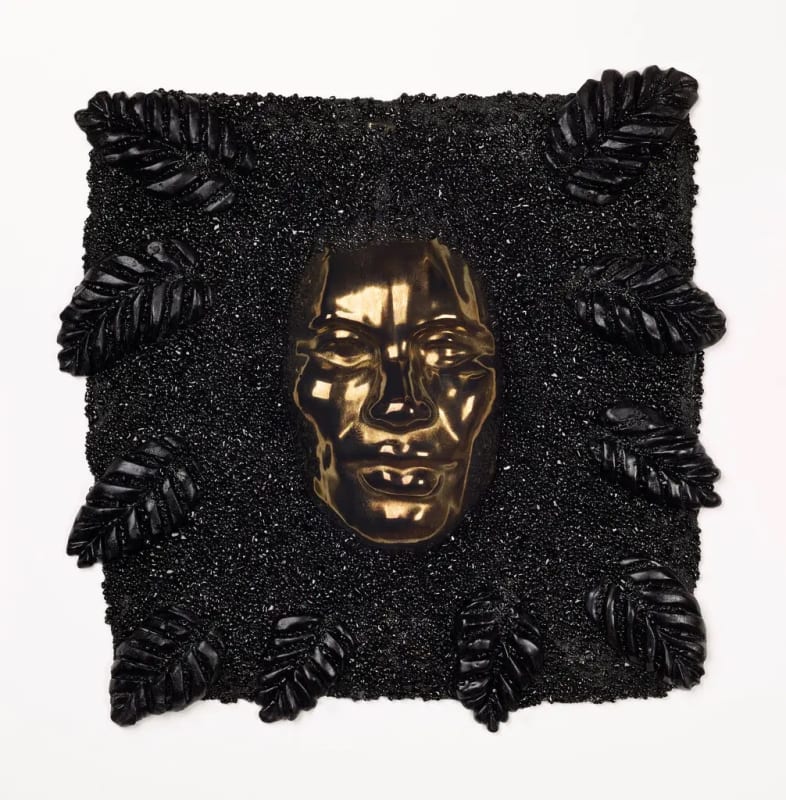 Layo Bright’s “Visions I” (2022), kiln-formed glass, in the group show “NXTHVN: Undercurrents” at Sean Kelly Gallery