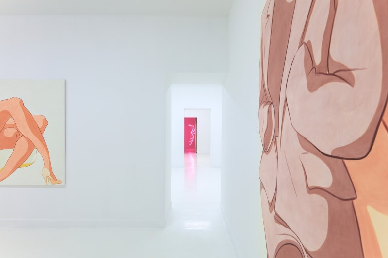 An Installation View of Ivy Haldeman: (Hesitate) at Capsule Shanghai