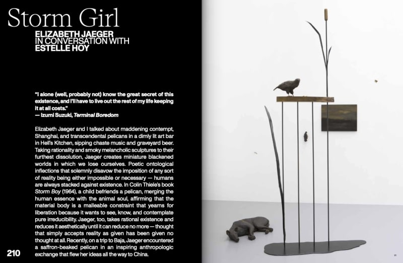 Flash Art | Elizabeth Jaeger: Storm Girl, ELIZABETH JAEGER in conversation with ESTELLE HOY