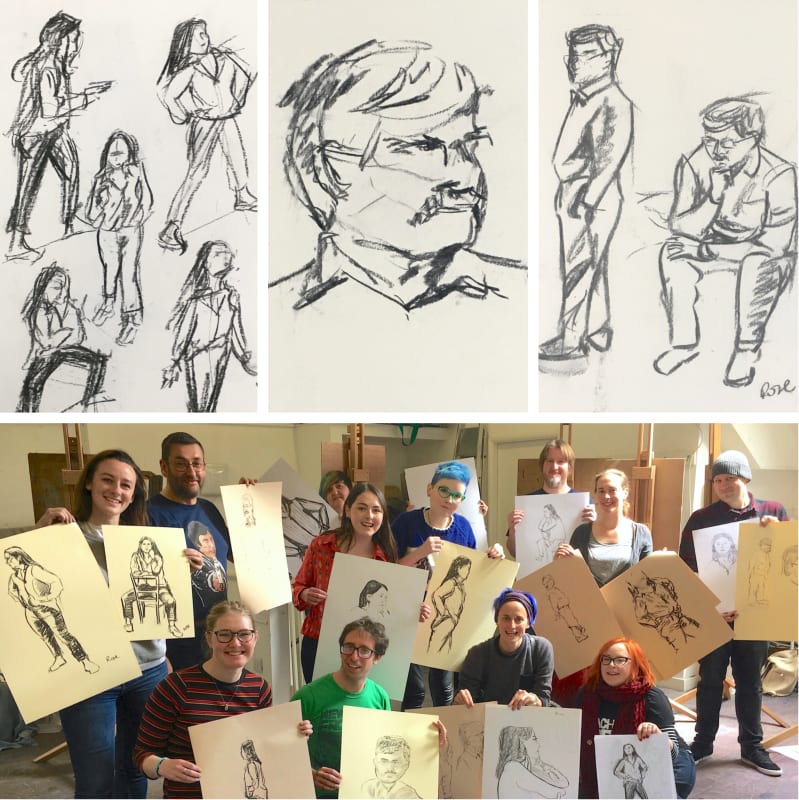 Machynlleth Comedy Festival portraiture workshop