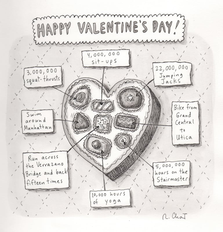 Roz Chast: Salad Nite Envy (Valentine's Day), @ DFN Projects, 16 E 79 St, Suite G-2, New York City