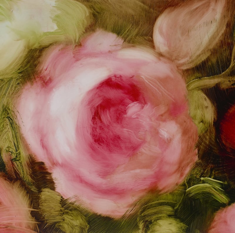 Elise Ansel oil study VI for Ruysch Flower Details, 2019 oil on paper 16 x 20 inches (sheet) 12 x 18 inches (image) (detail)