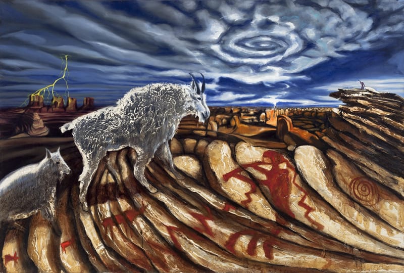 Harbinger, 2015, Oil on canvas, 65 x 43 inches