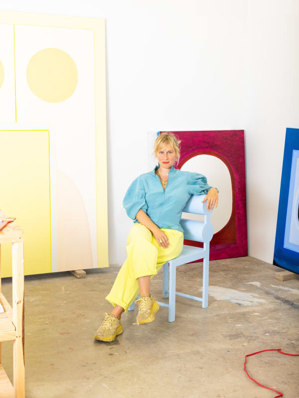 Lily Stockman in her studio, Los Angeles, CA (US). Photo: Laure Joliet
