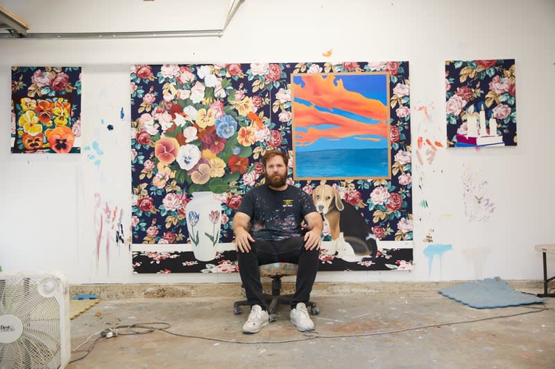 Alec Egan in his studio, Los Angeles, CA (US). Photo: Ye Rin Mok