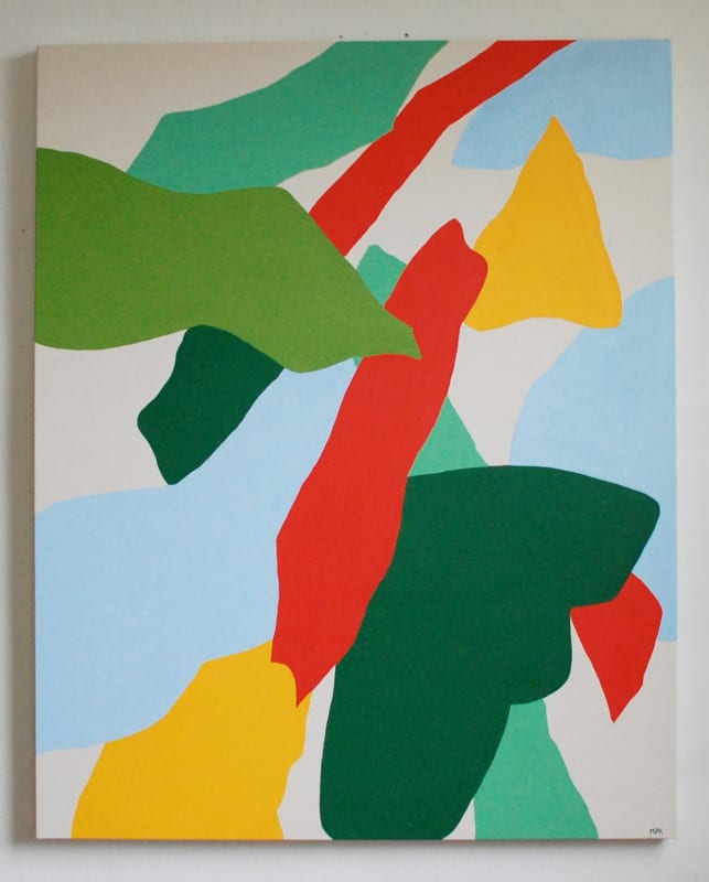 Maggie Perrin-Key, Tropical Plant Morning Dreams , 2021, Acrylic on canvas, 58 x 48 inches