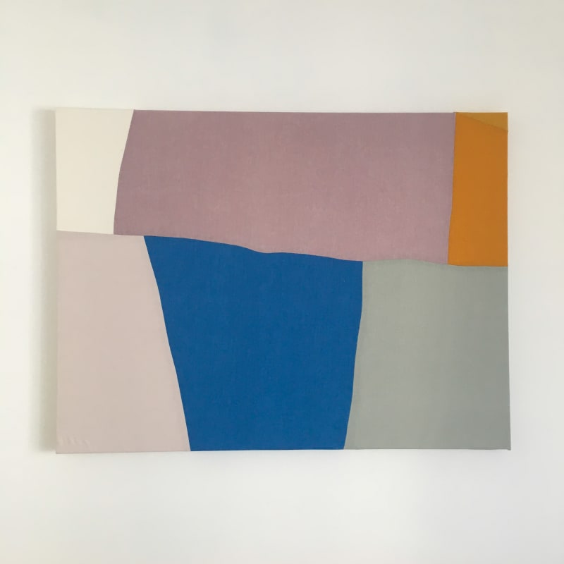 Sydney Zester, Seaside Sunrise Run, 2021, recycled linen, 40 x 30 inches