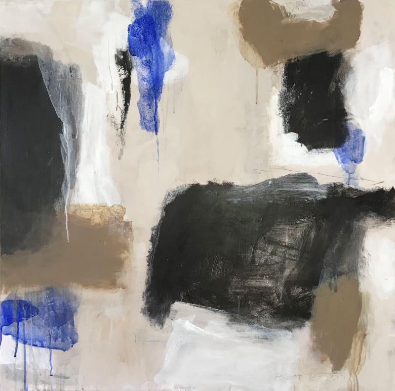 BRITT BATES Still, You're Here, 2021, mixed media on canvas 36 x 36 inches