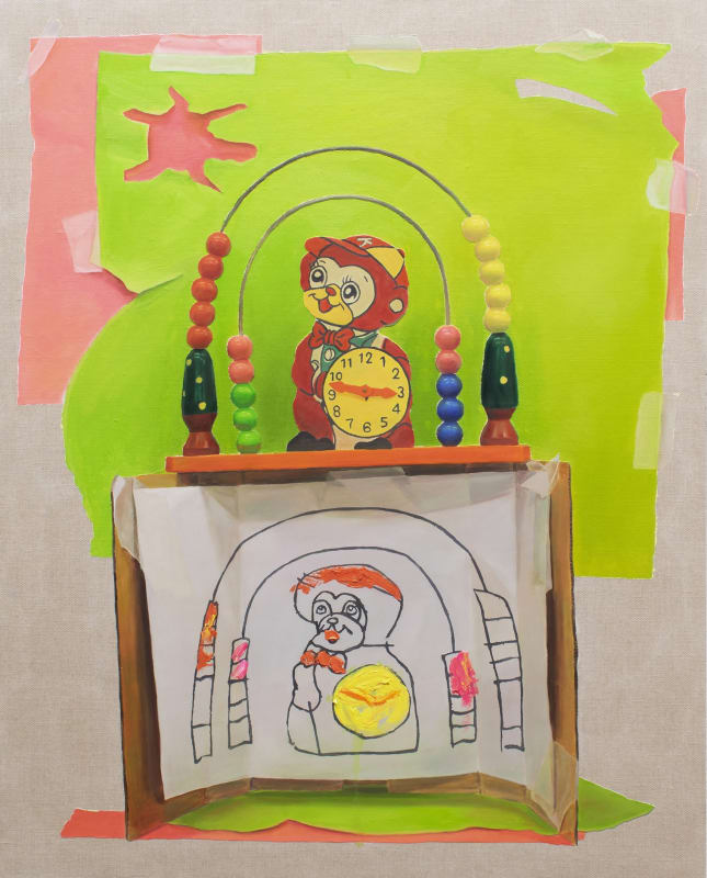 Tomohiro Takahashi, Haribote, 2020, oil, acrylic on canvas, 116.7 x 91 cm