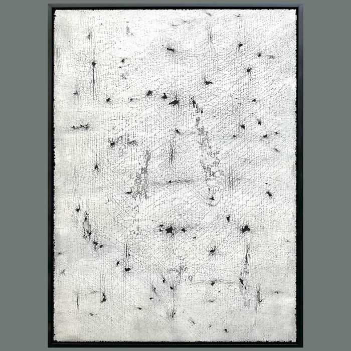 Aurum I II & III, Genuine 22 carat gold leaf, natural earth pigment & gesso on canvas & aluminium support, 366cm x 91cm x 4cm – (122cm x 91cm x 4cm) – Composed of 3 panels, 2010