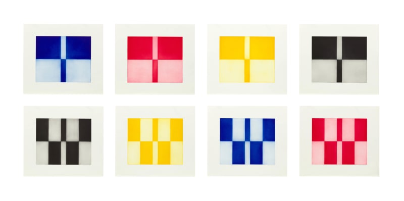 Silver Ratio Series, 2024 Aquatint on Hahnemühle paper Edition of 12, set of 8 prints Paper size 23 x 26 in. (58.5 x 66 cm) Plate size 15 x 18 in. (38 x 45.5 cm) Burnet Editions