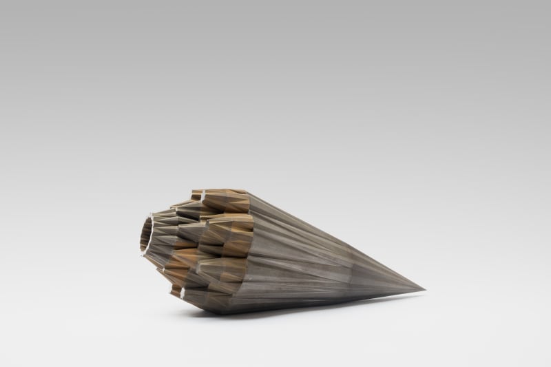 Sahand Hesamiyan. Kanoon II. 2020. Steel. 24.5 x 9.5 x 9.5 cm