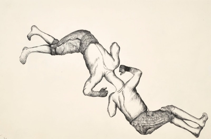 Ardeshir Mohassess. Untitled. Ink on Paper. 31 x 47 cm.