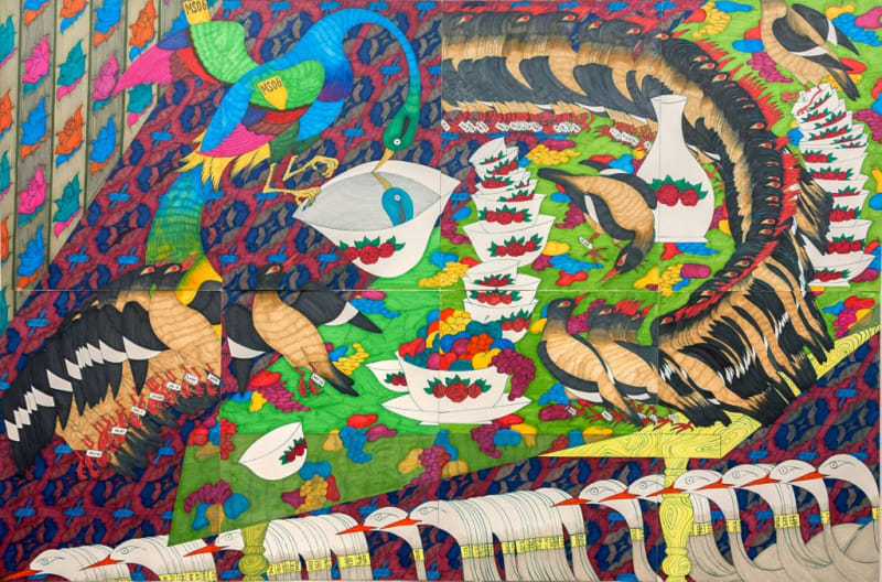 Iman Raad, Untitled, marker on paper. Courtesy of the artist.