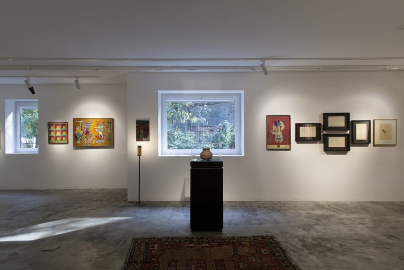 Installation View of Parviz Tanavoli's "Virus of Collecting" at Dastan+2