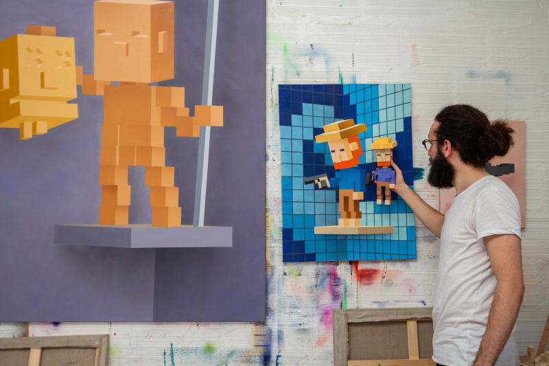 Sepand Danesh at his Studio _______________________ Courtesy of the artist