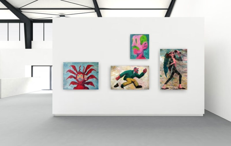 Installation view of "Polychromatic" exhibition at Daniel Raphael Gallery _______________________ Courtesy of Daniel Raphael Gallery