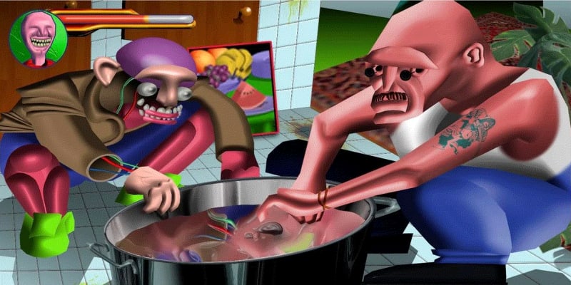 Alireza Asadi Zendehjan, Hot Tub (2022). NFT on NFTation digital platform. Courtesy Dastan Gallery.