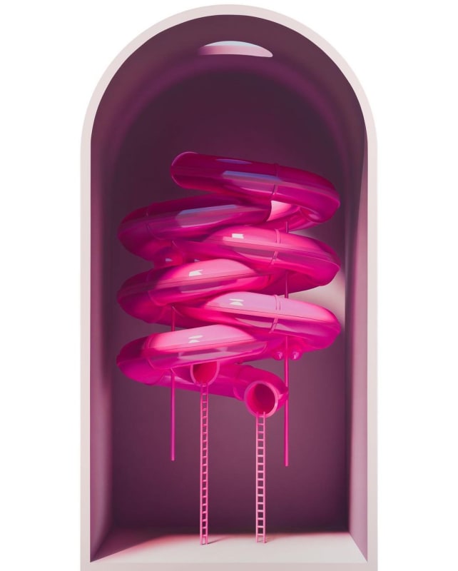 Mehdi Ghadyanloo, ‘Vortex of lovers’, 2023-2024, Oil and acrylic on canvas, 230 x 120 cm