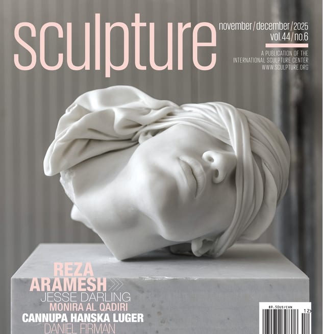 The cover of Sculpture Magazine