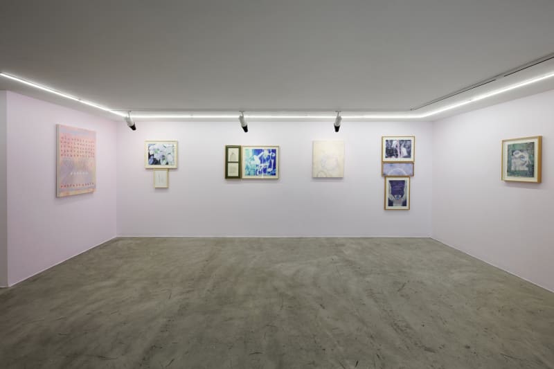 Installation view of Sugar in the Basement a solo exhibition of works by Sina Ghadaksaz at Dastan's Basement.